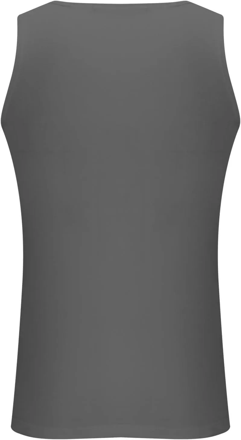 Men's Sleeveless Muscle Swim Shirt Summer Quick Dry Slim Rash Guard Swimwear Casual Gym Workout Training Tank Tops