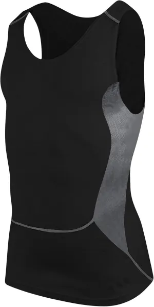 Men's Sleeveless Muscle Swim Shirt Summer Quick Dry Slim Rash Guard Swimwear Casual Gym Workout Training Tank Tops