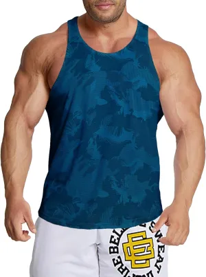Men's Workout Stringer Tank Tops Mesh Quick Dry Y-Back Tops Muscle Athletic Shirts for Gym