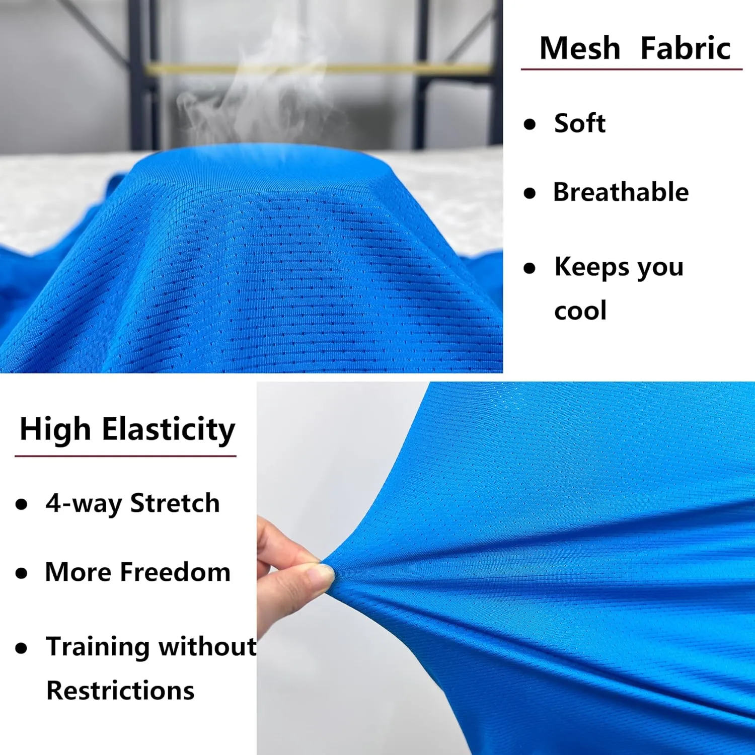 Men's Workout Stringer Tank Tops Mesh Quick Dry Y-Back Tops Muscle Athletic Shirts for Gym