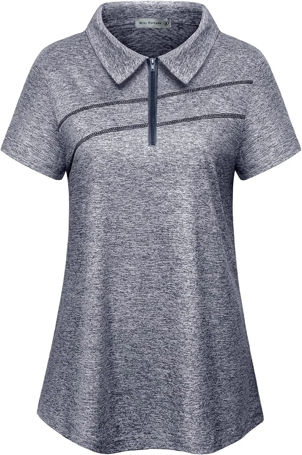 MISS FORTUNE Womens Golf Polo Shirts Quick Dry Athletic Workout Ruuning Yoga Tops