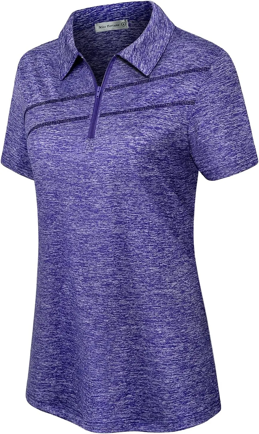 MISS FORTUNE Womens Golf Polo Shirts Quick Dry Athletic Workout Ruuning Yoga Tops