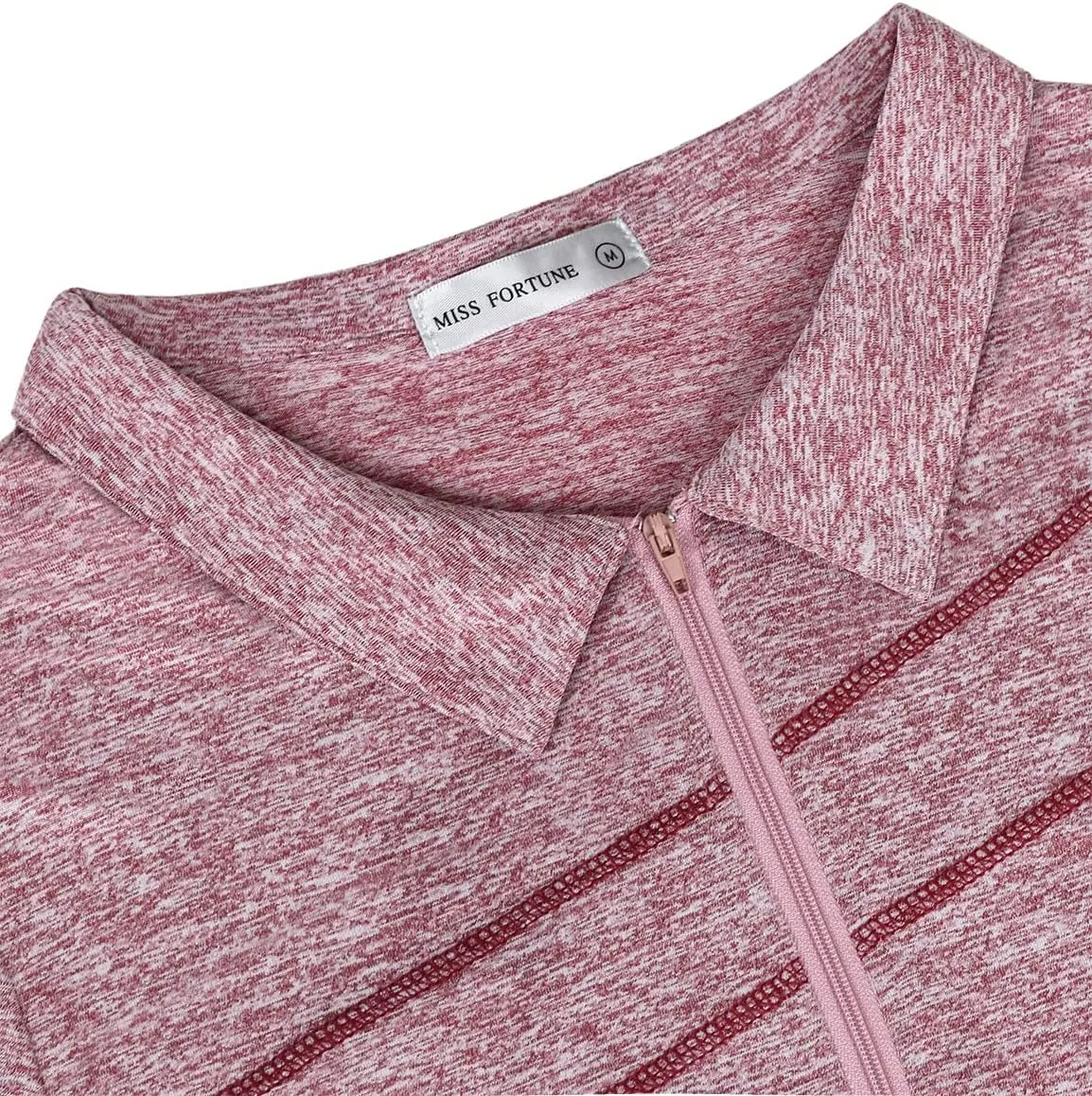 MISS FORTUNE Womens Golf Polo Shirts Quick Dry Athletic Workout Ruuning Yoga Tops
