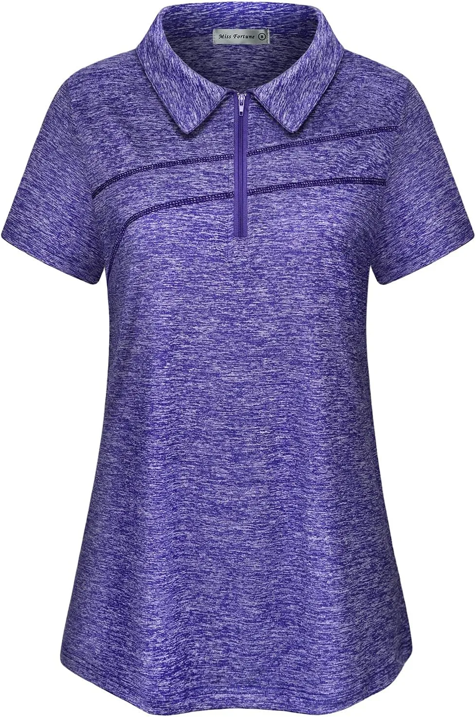 MISS FORTUNE Womens Golf Polo Shirts Quick Dry Athletic Workout Ruuning Yoga Tops