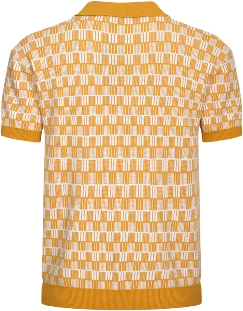 OXKNIT Men's Vintage Polo Shirts Lightweight Retro 70s Knit Golf Shirts, Short-Sleeve, Soft, Comfortable