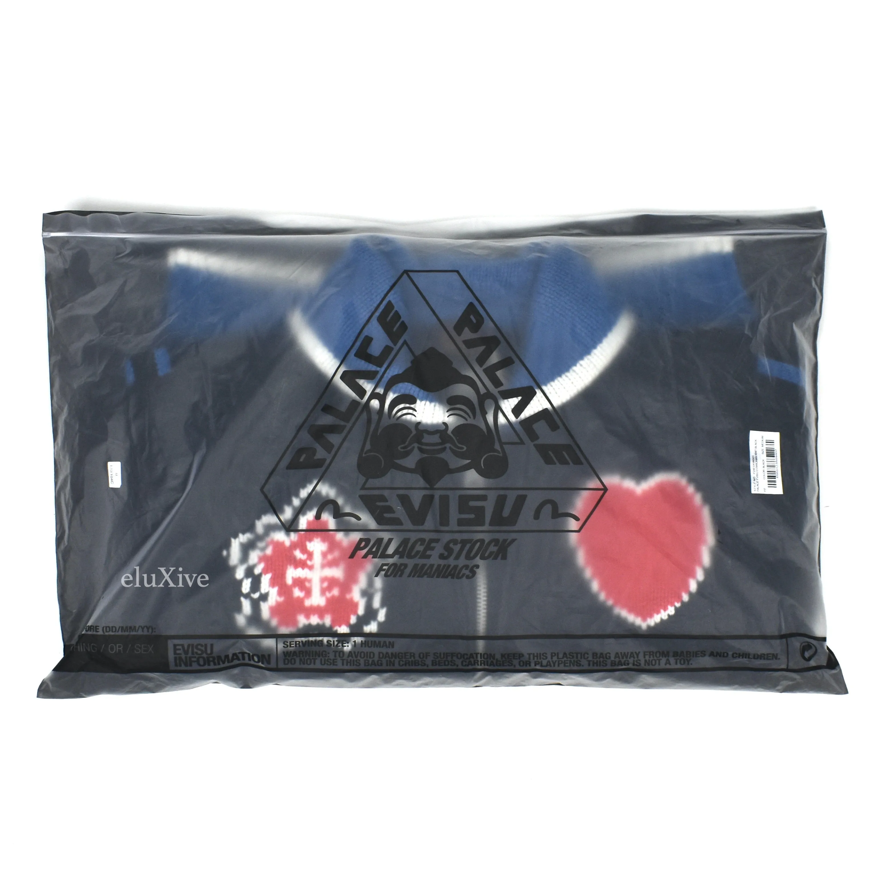 Palace x Evisu - Intarsia Knit Logo Cowichan Sweater