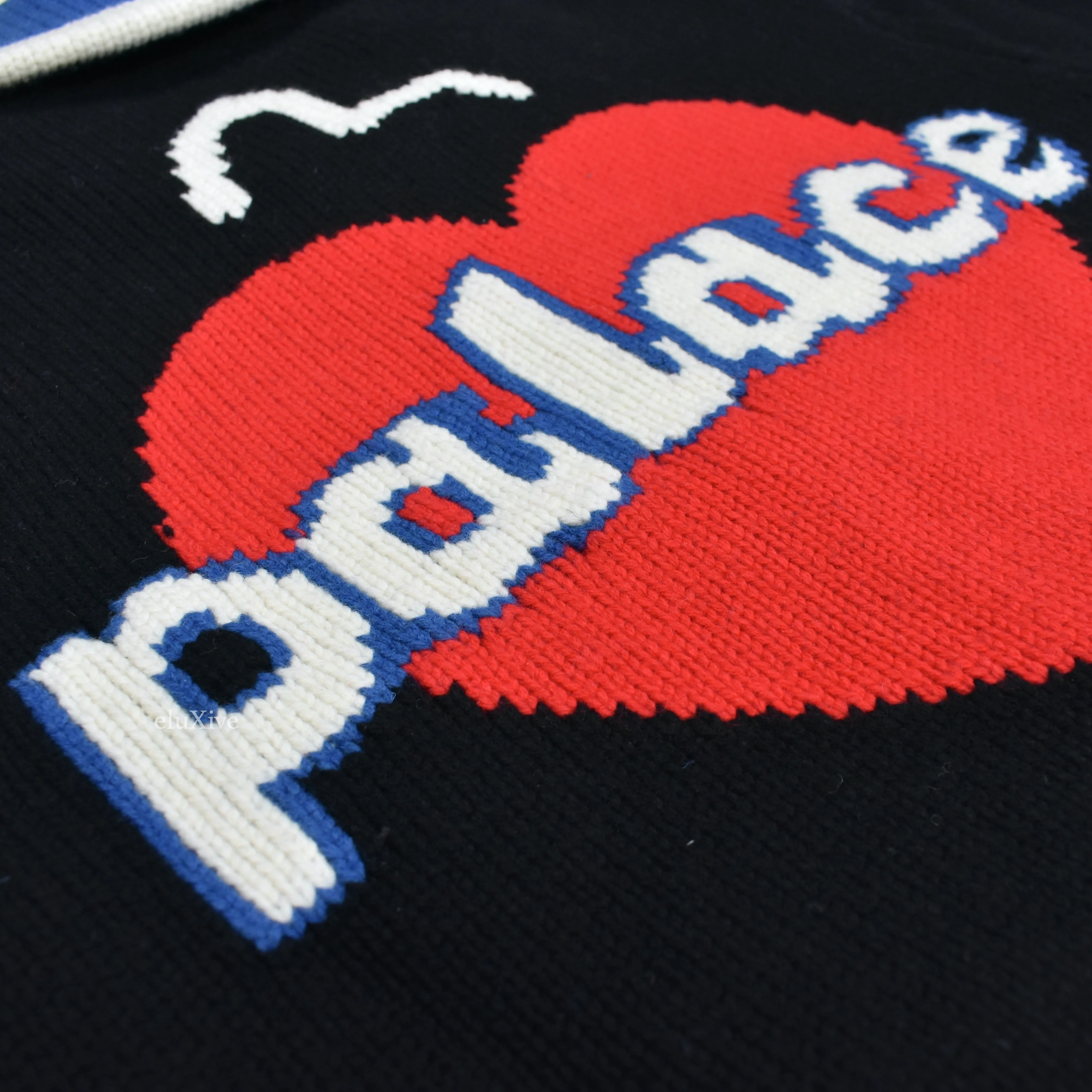 Palace x Evisu - Intarsia Knit Logo Cowichan Sweater
