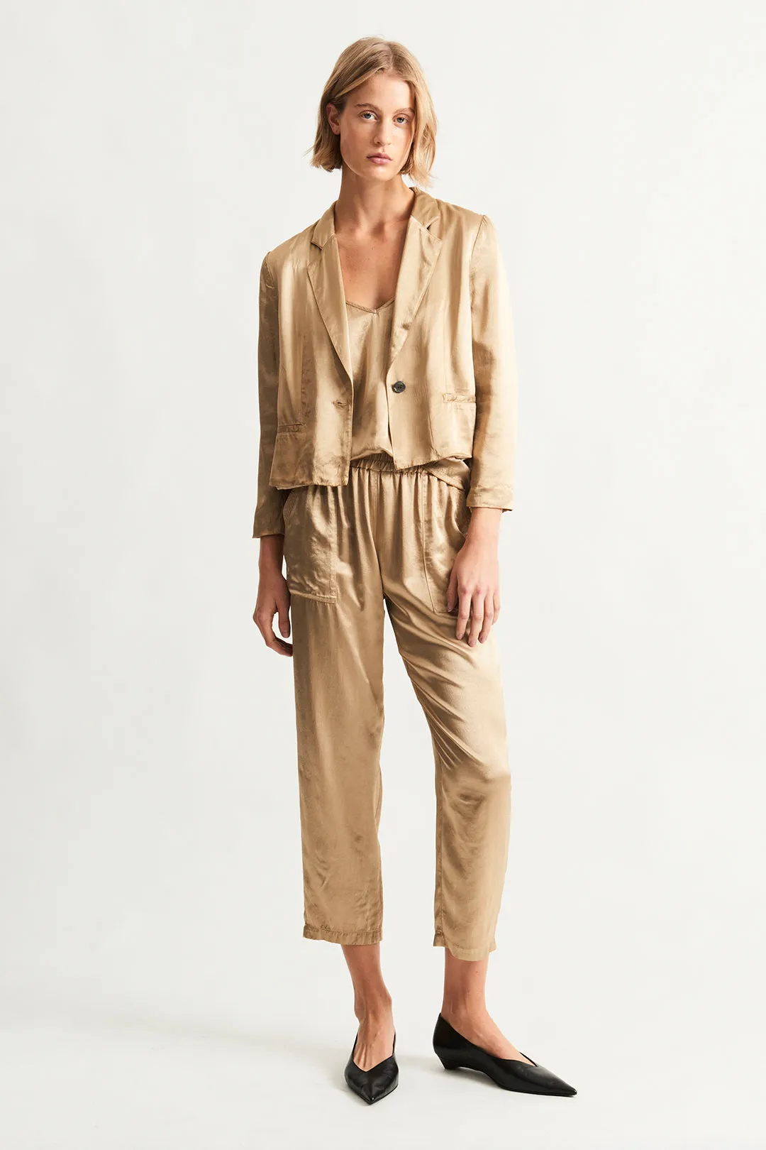 Pebble Satin Sand Avalon Jacket