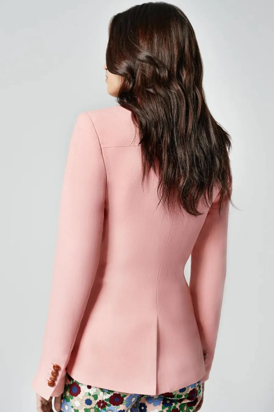 Pintuck Blazer Chalk Pink