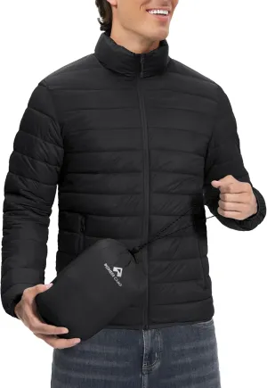 Pioneer Camp Mens Lightweight Packable Puffer Jacket Winter Insulated Puffy Coat Water Repellent Warm Quilted Jackets Travel