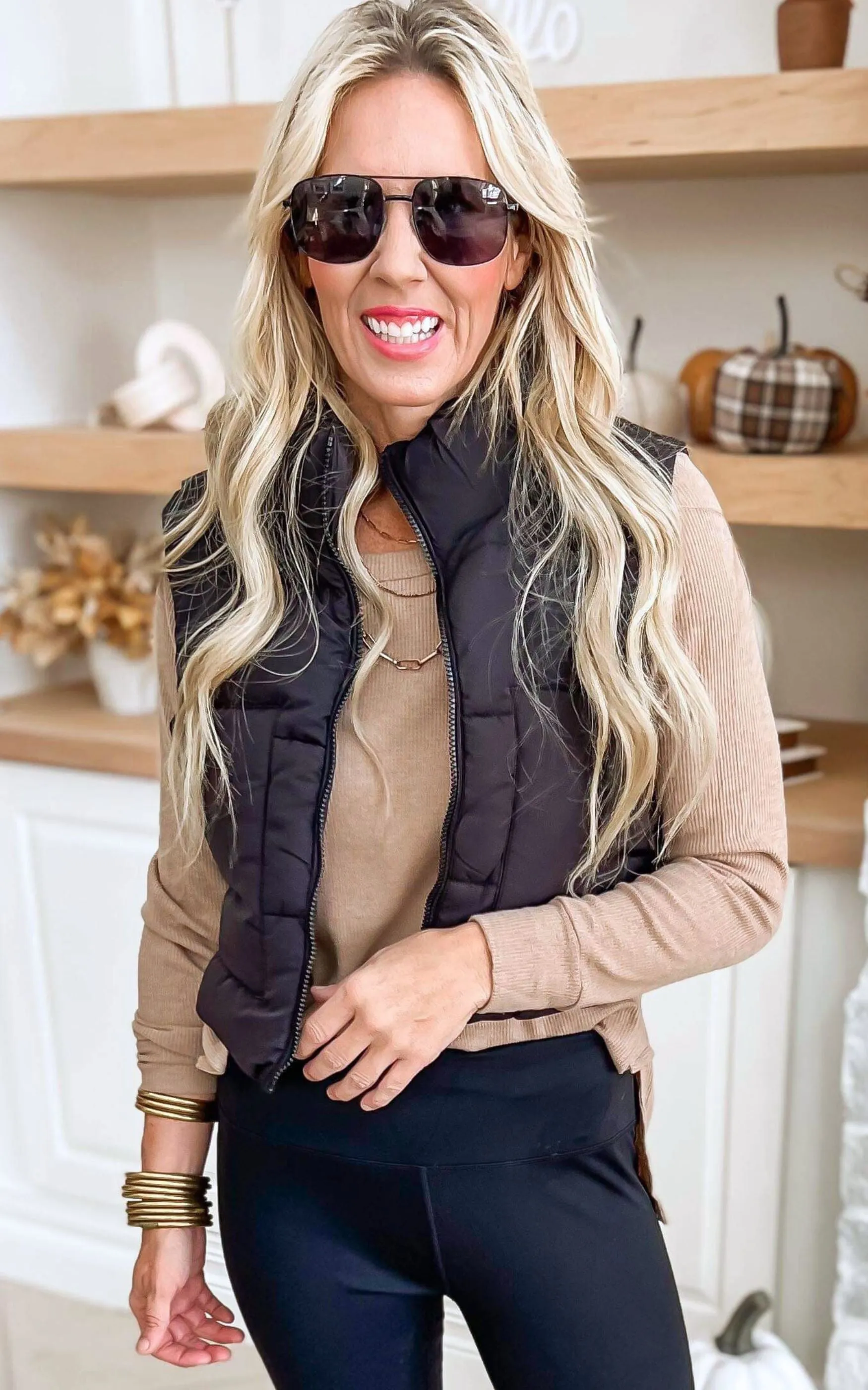 Puffer Vest With Pockets