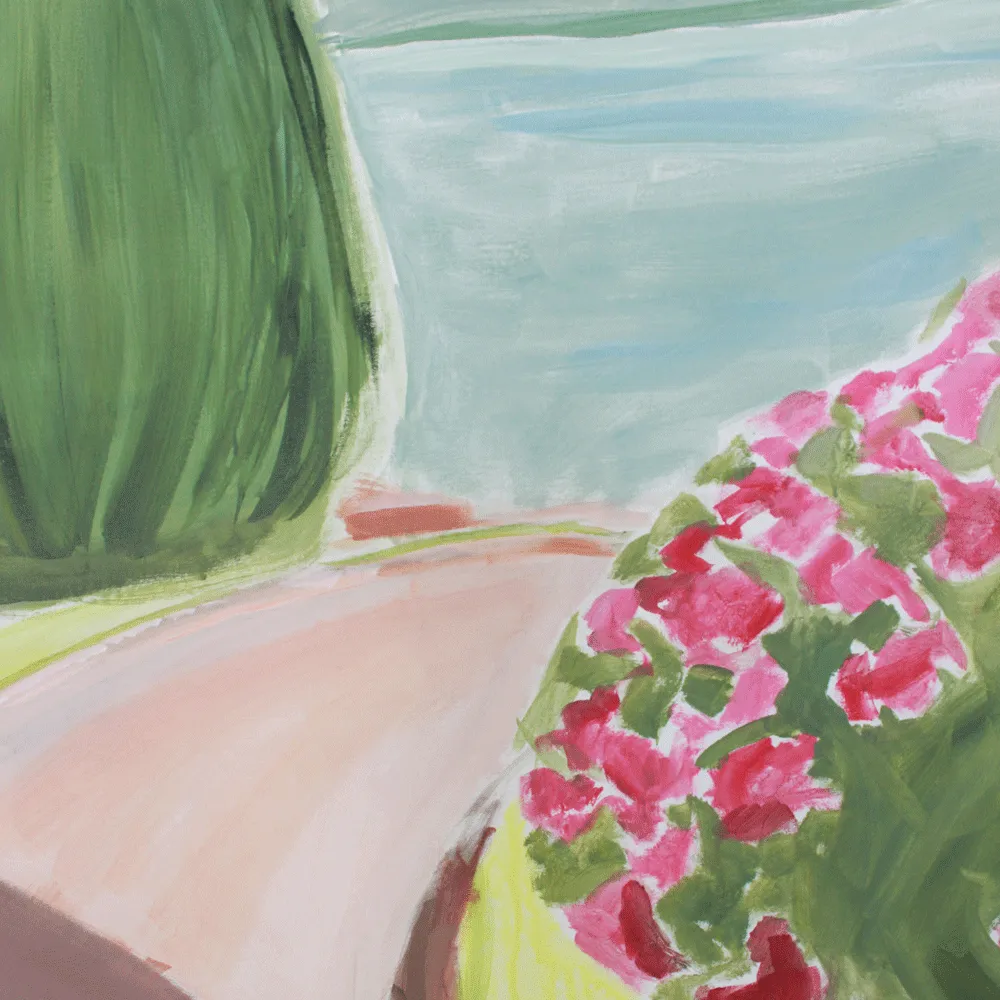 "Como II" Painted Backdrop by Virginia Johnson