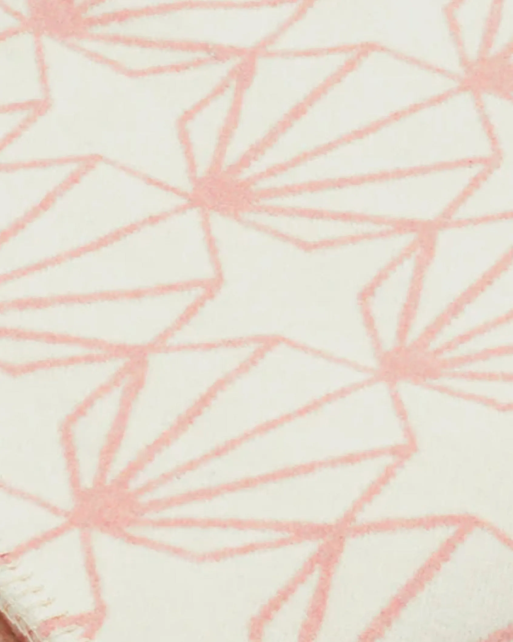 Recycled Cotton Pink Shell Design Blanket