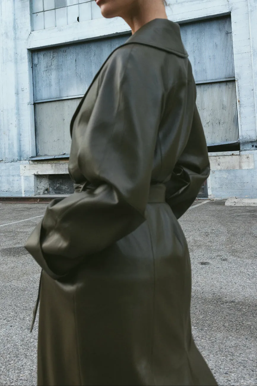 SHAWL COLLAR TRENCH COAT