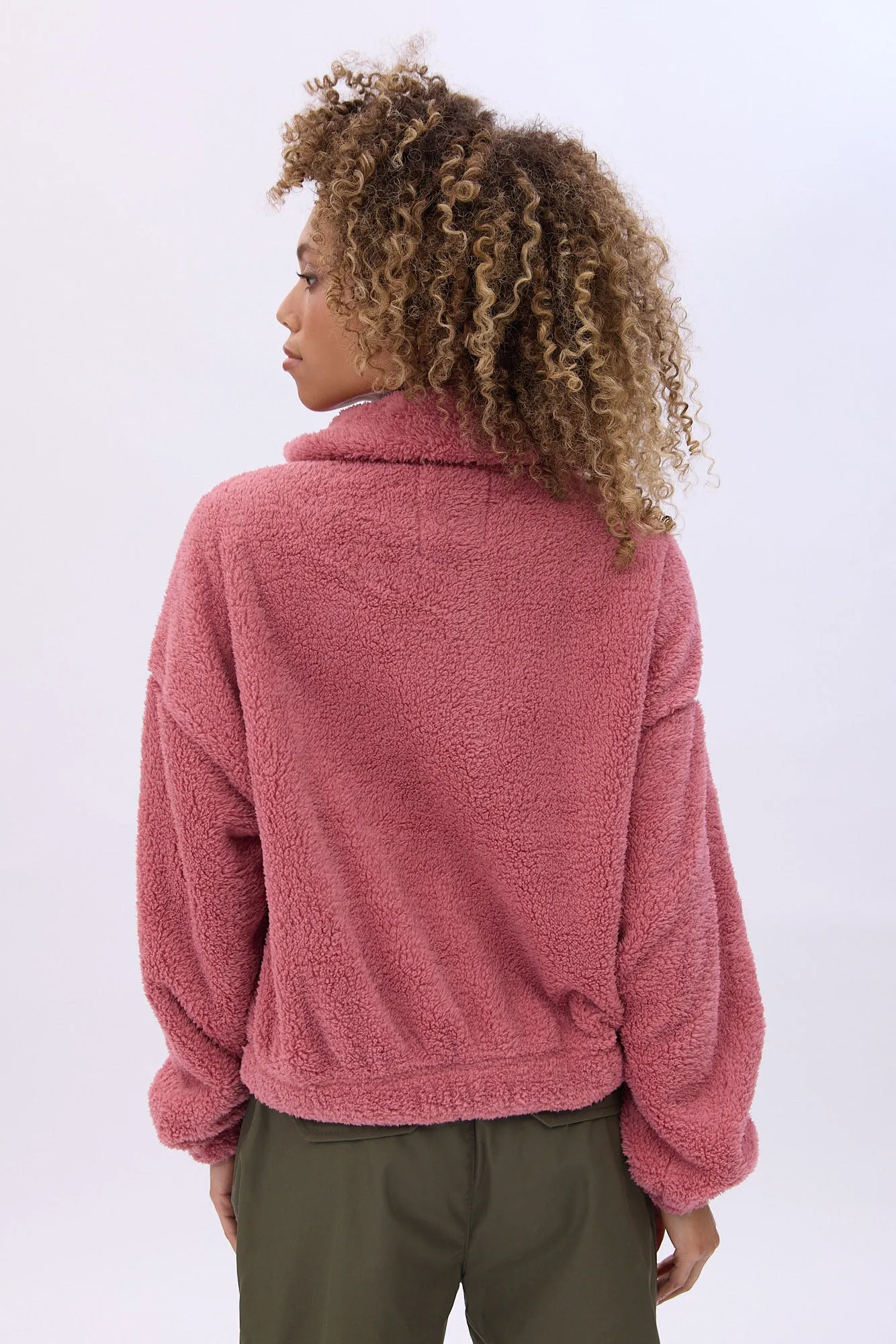 Sherpa Zip-Up Sweatshirt