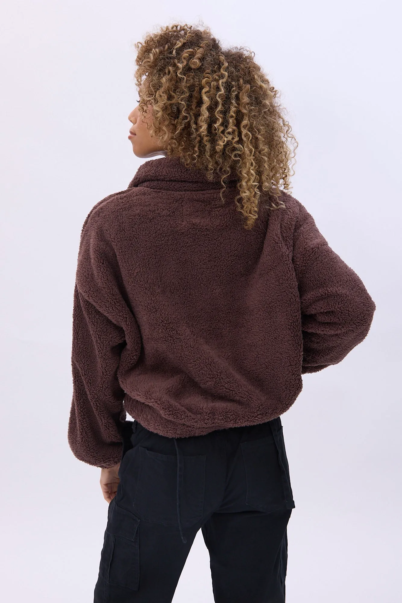 Sherpa Zip-Up Sweatshirt