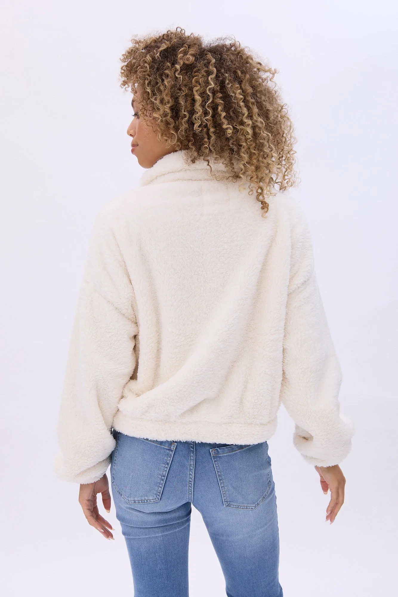 Sherpa Zip-Up Sweatshirt