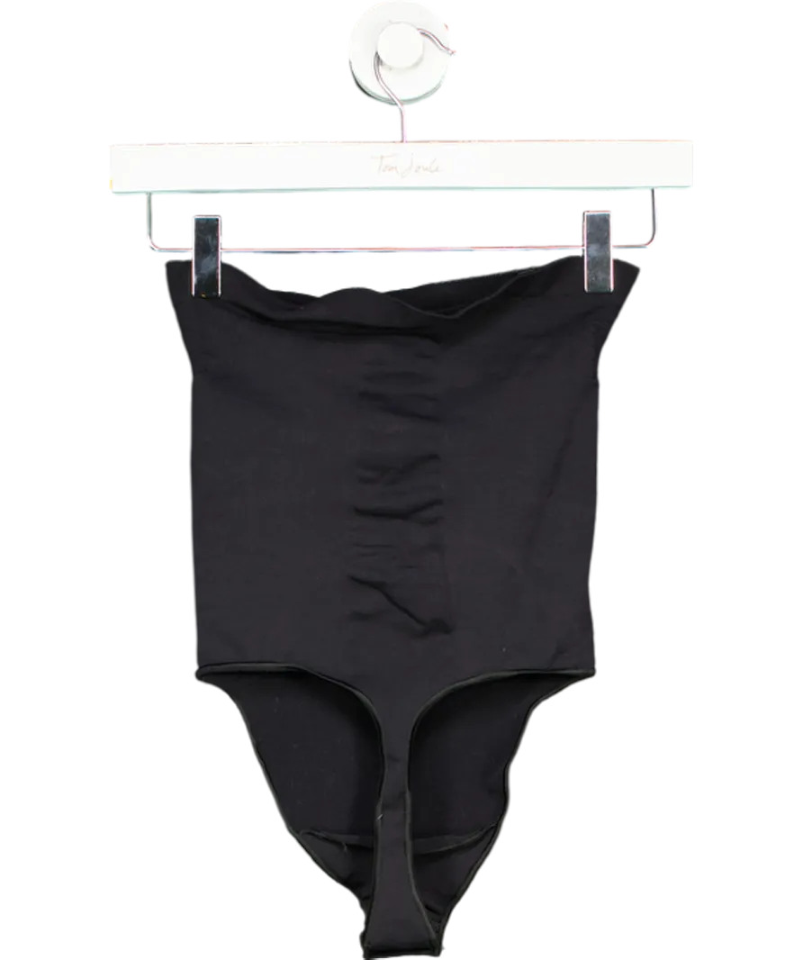 SKIMS Black Seamless Sculpt Strapless Thong Bodysuit UK XL