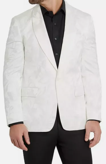 Tallia Blazer Tone on Tone | White