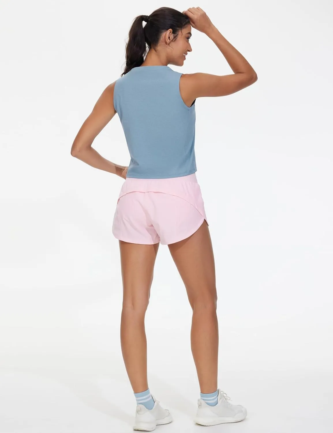 THE GYM PEOPLE Women's Workout Tank Tops 3 Pack Quick Dry Athletic Running Sleeveless Shirts