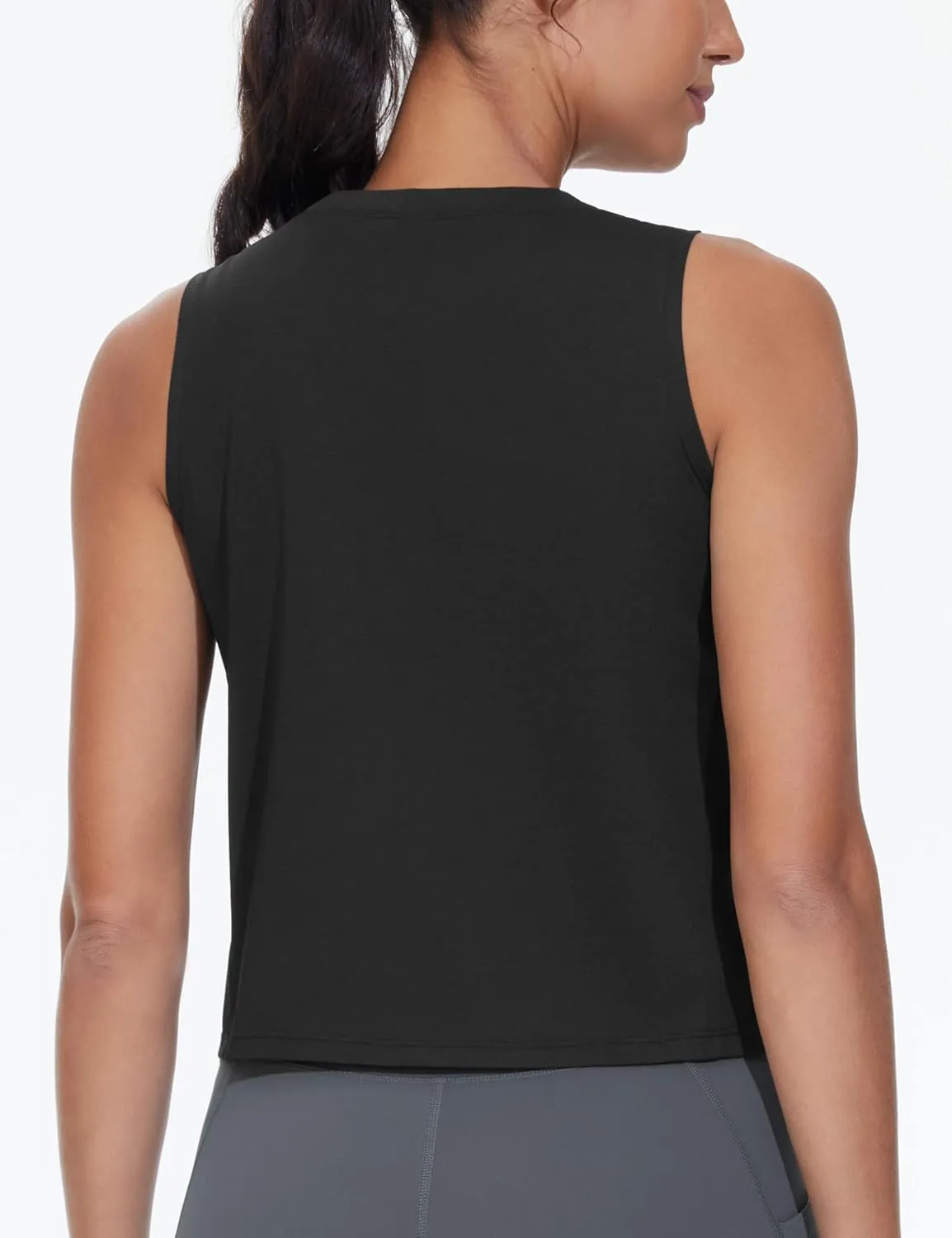 THE GYM PEOPLE Women's Workout Tank Tops 3 Pack Quick Dry Athletic Running Sleeveless Shirts