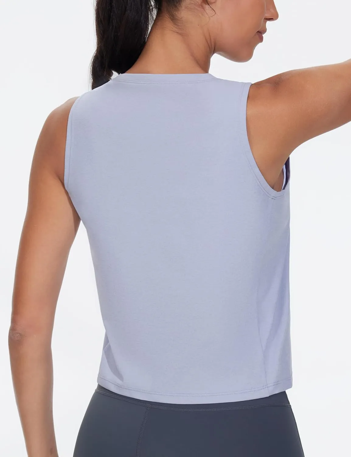 THE GYM PEOPLE Women's Workout Tank Tops 3 Pack Quick Dry Athletic Running Sleeveless Shirts