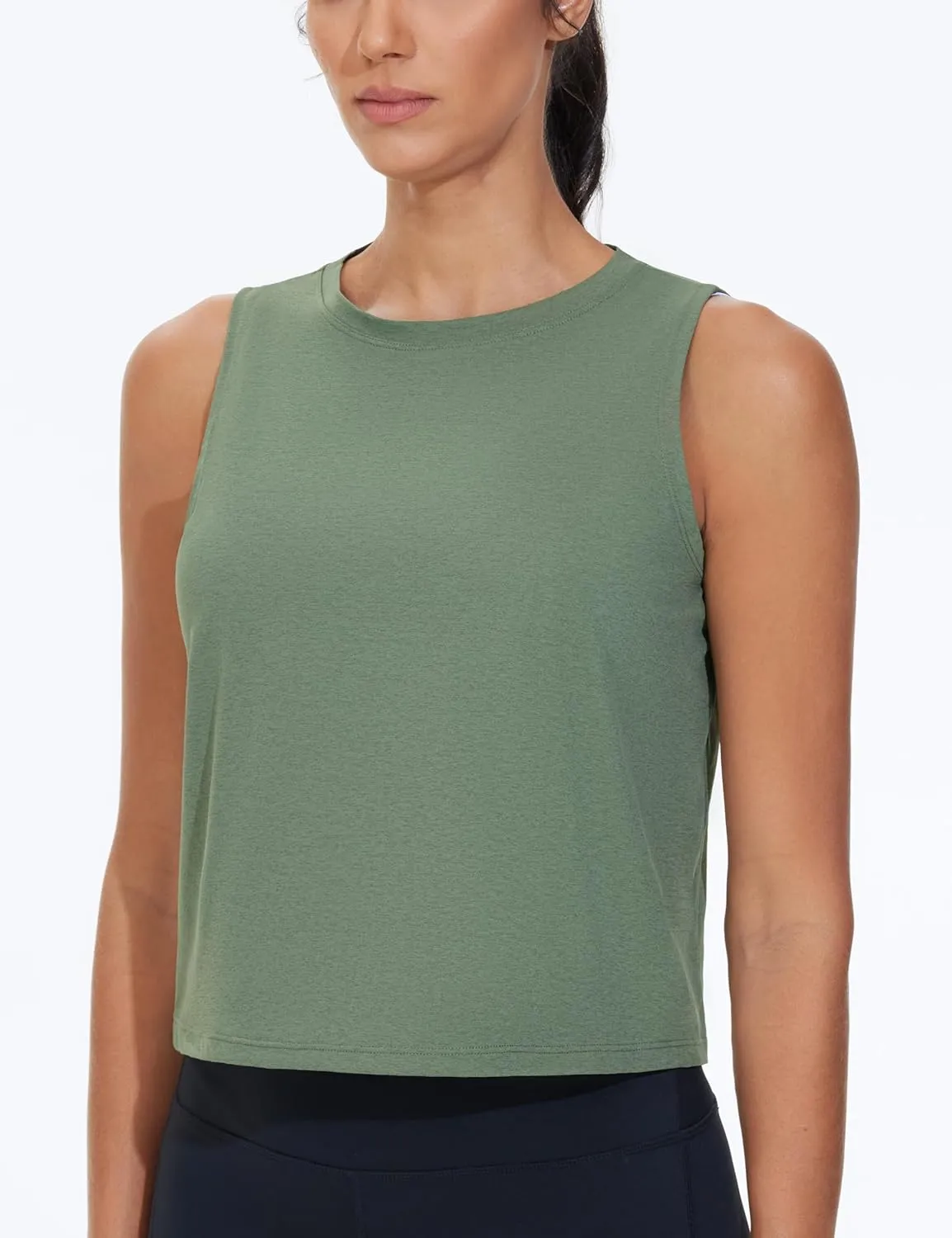 THE GYM PEOPLE Women's Workout Tank Tops 3 Pack Quick Dry Athletic Running Sleeveless Shirts