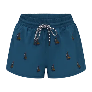 THE WOMEN'S CLASSIC SWIM SHORTS-TEAL