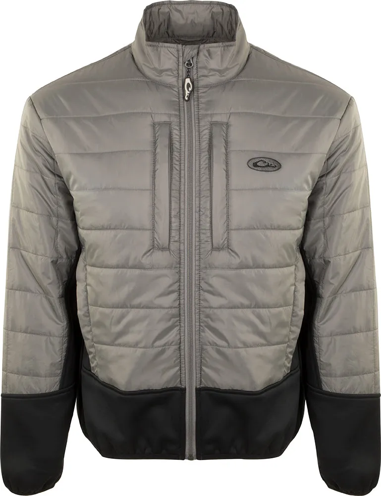 Two-Tone Synthetic Double-Down Full Zip