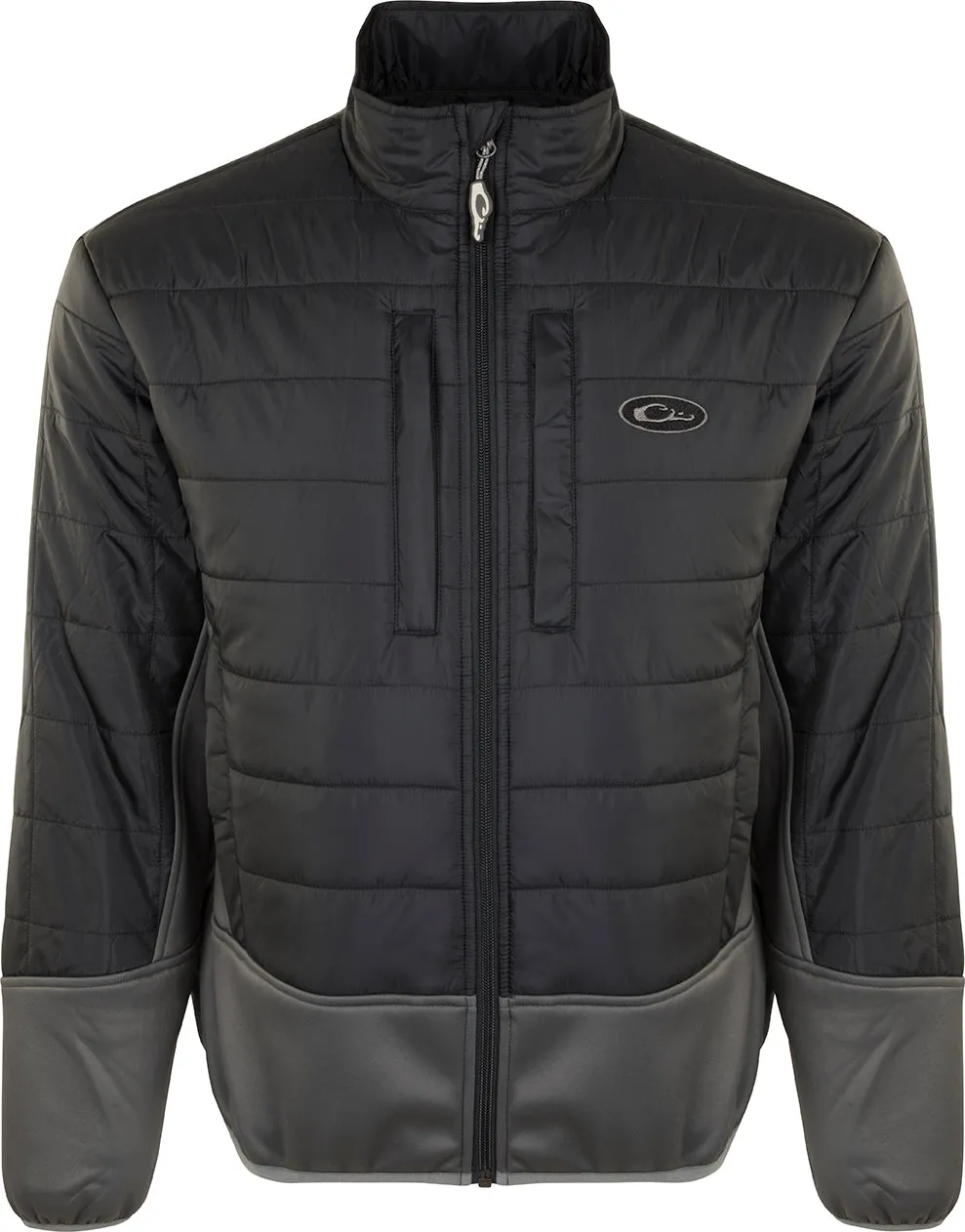 Two-Tone Synthetic Double-Down Full Zip