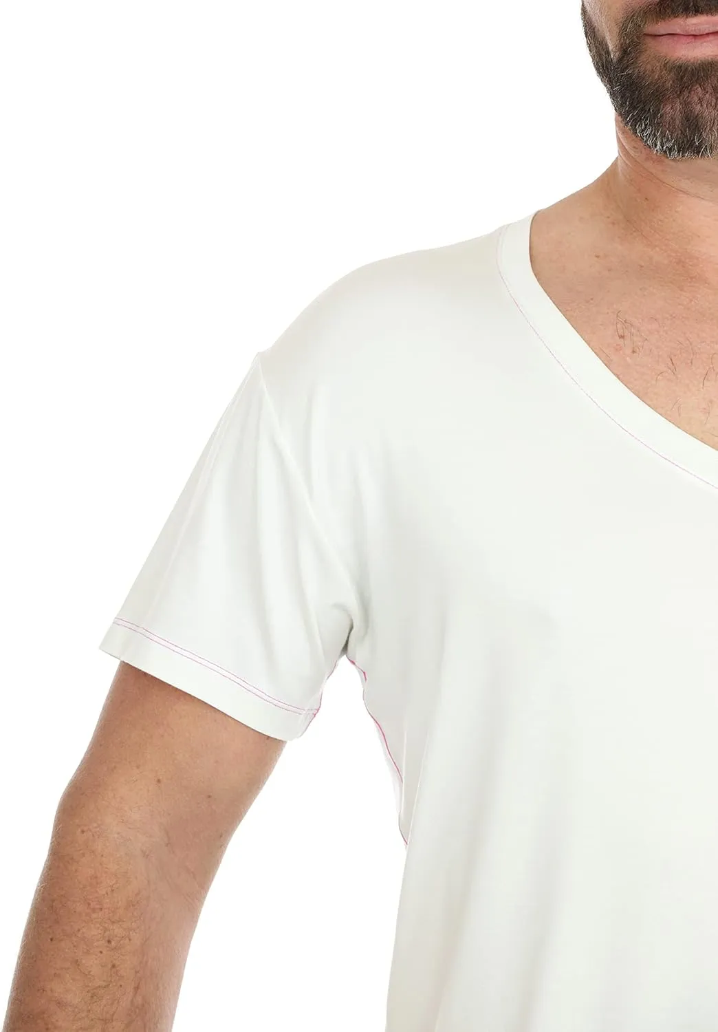 Ultra-Soft Long Undershirt with V-Neck