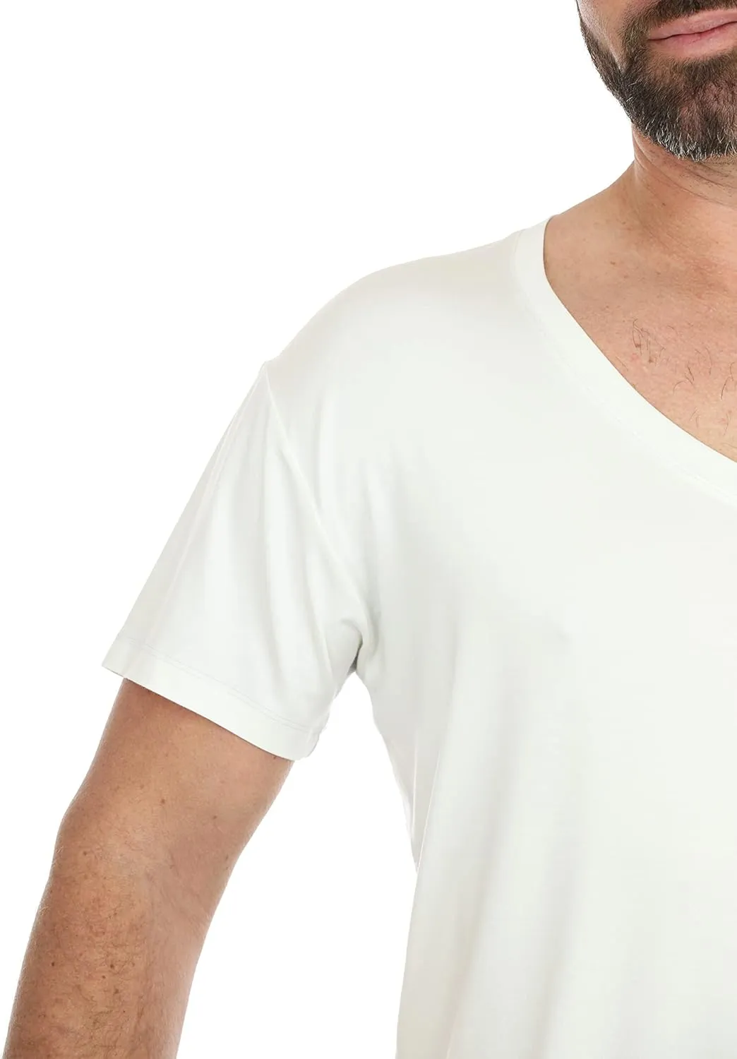 Ultra-Soft Long Undershirt with V-Neck
