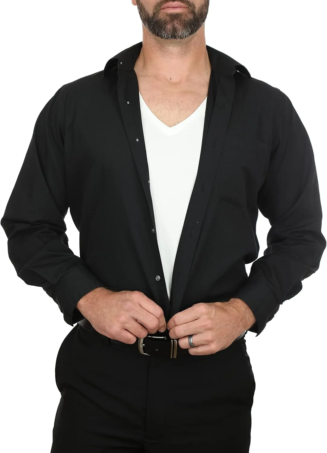 Ultra-Soft Long Undershirt with V-Neck
