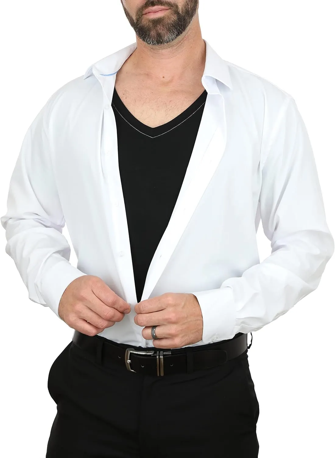 Ultra-Soft Men's Undershirt with V-Neck
