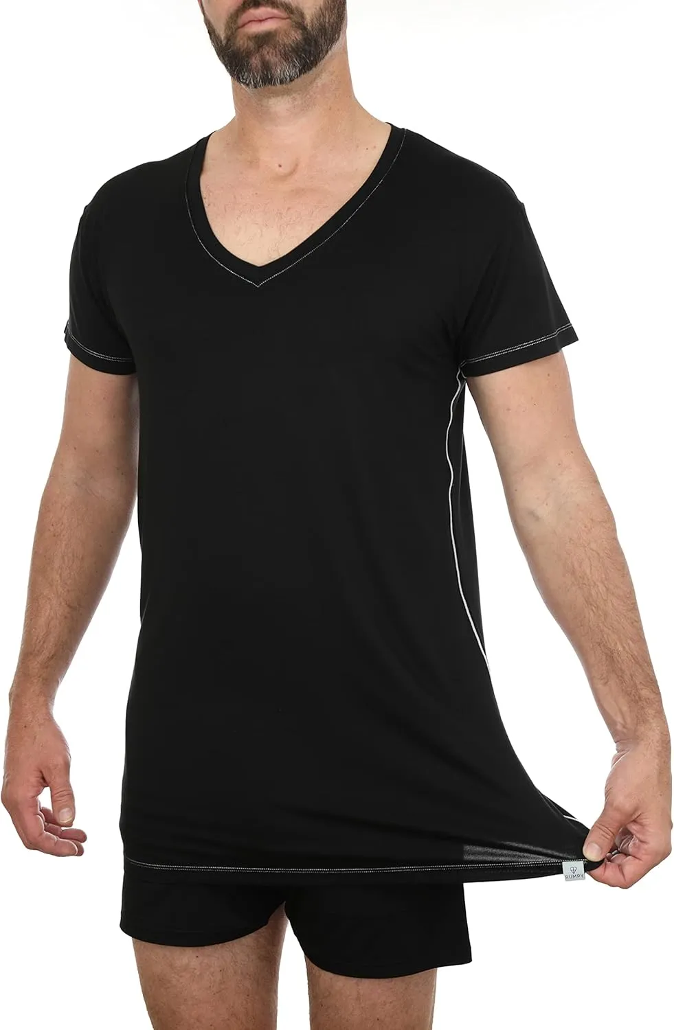 Ultra-Soft Men's Undershirt with V-Neck