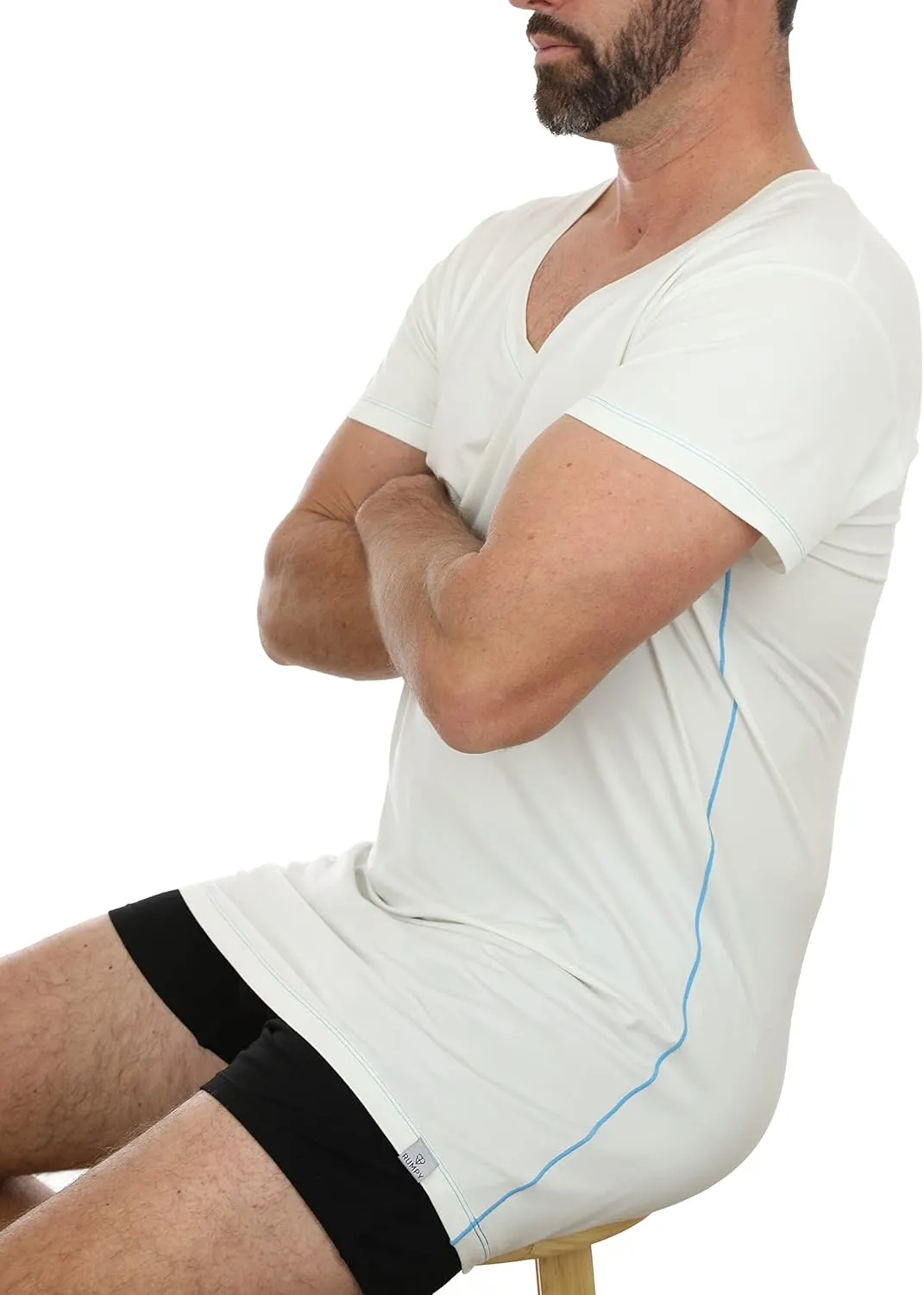 Ultra-Soft Men's Undershirt with V-Neck