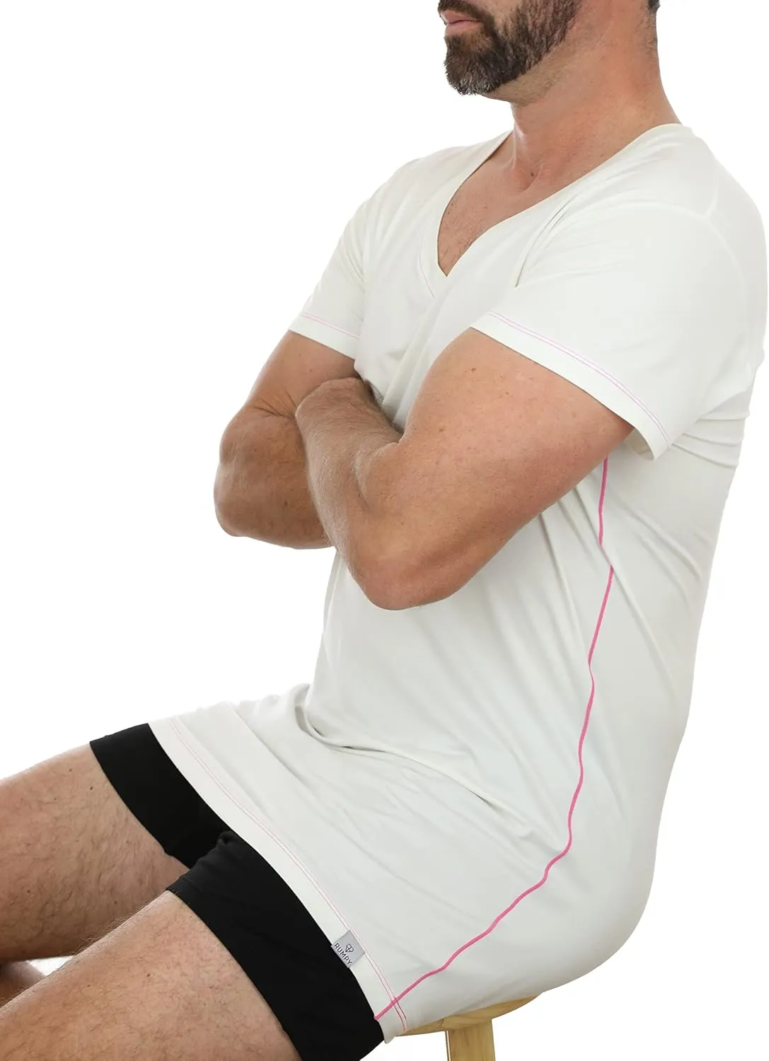 Ultra-Soft Men's Undershirt with V-Neck
