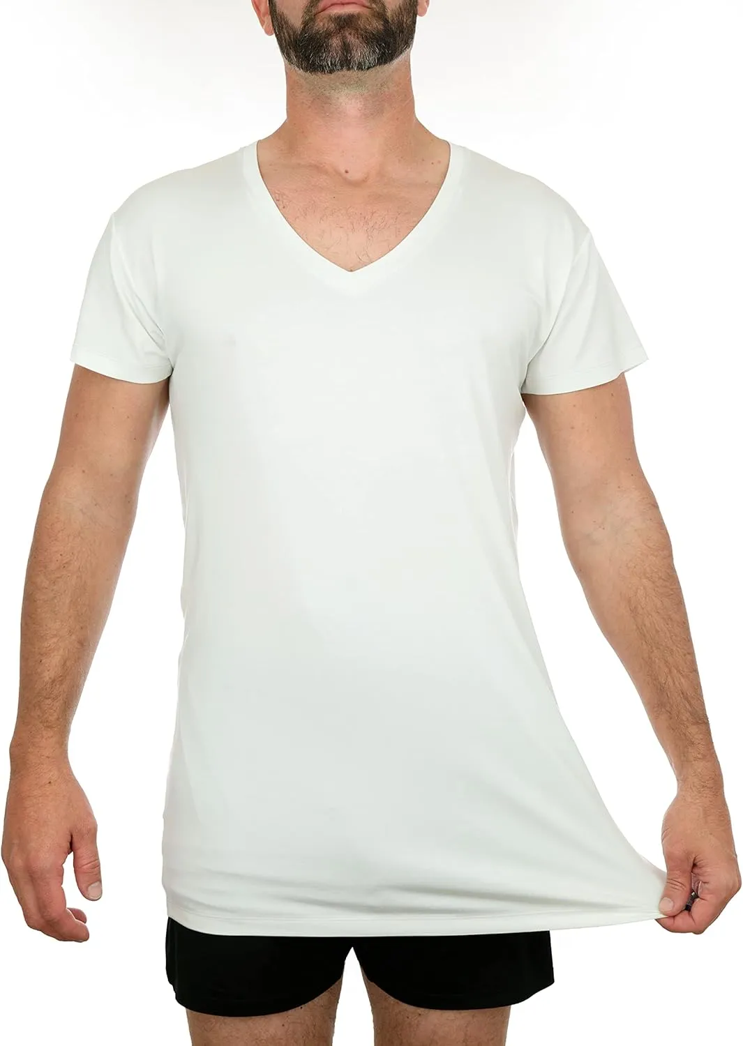 Ultra-Soft Men's Undershirt with V-Neck