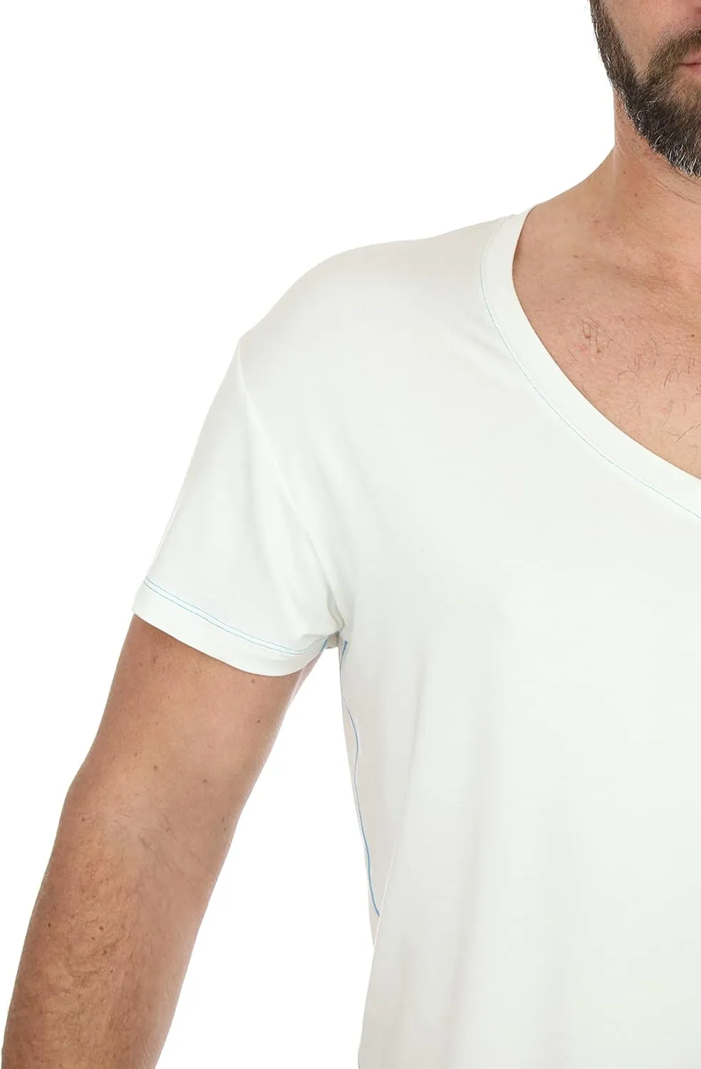 Ultra-Soft Men's Undershirt with V-Neck