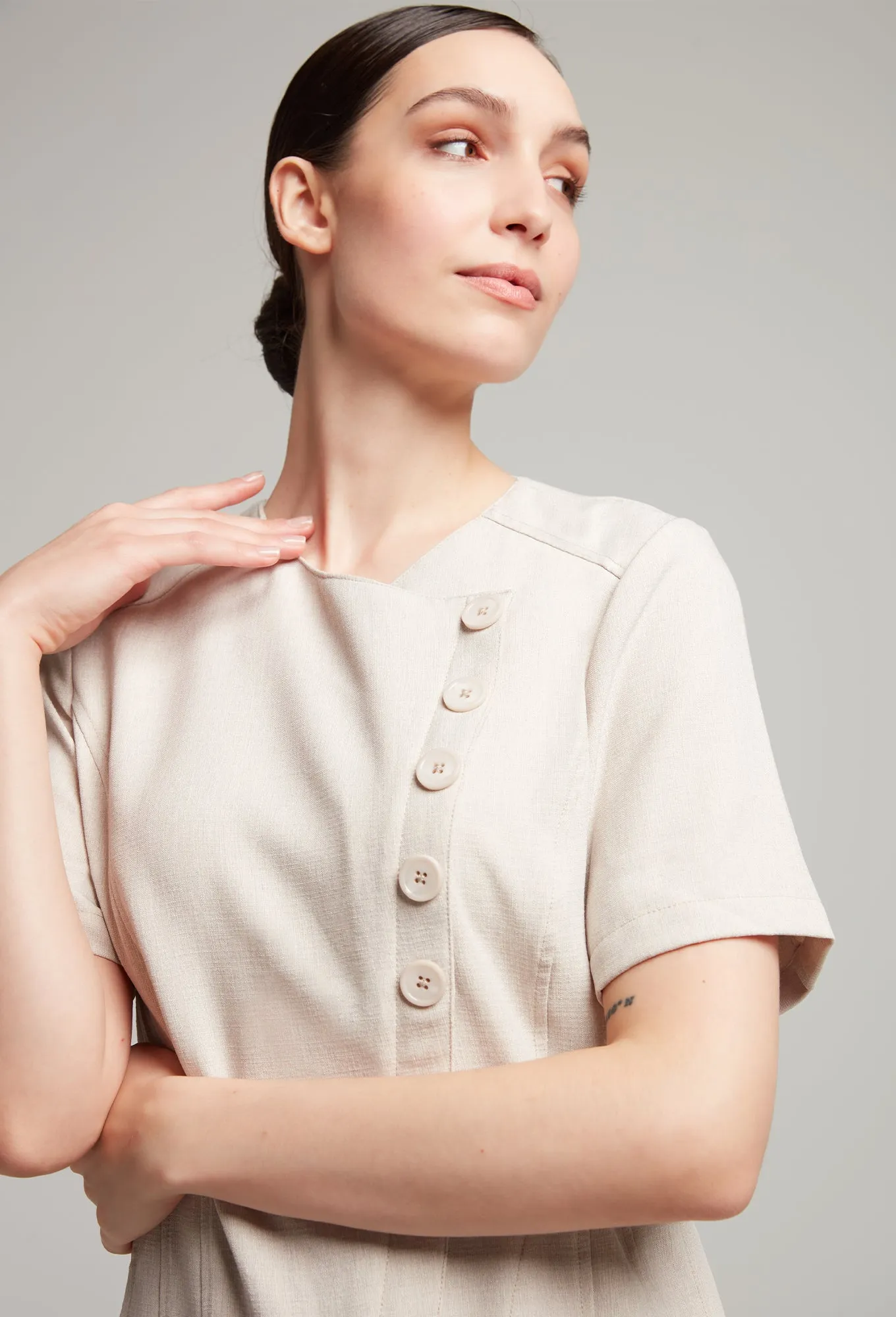 Valencia Faux Linen Tunic