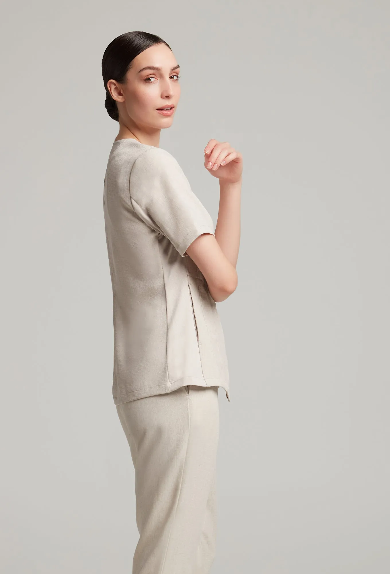 Valencia Faux Linen Tunic