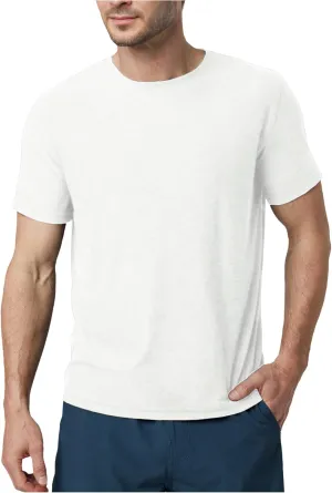 Velou Men's T-Shirts Ultra Soft Premium Short Sleeve Workout Shirts for Men Casual Crew Neck Summer Basic Gym Athletic Shirts