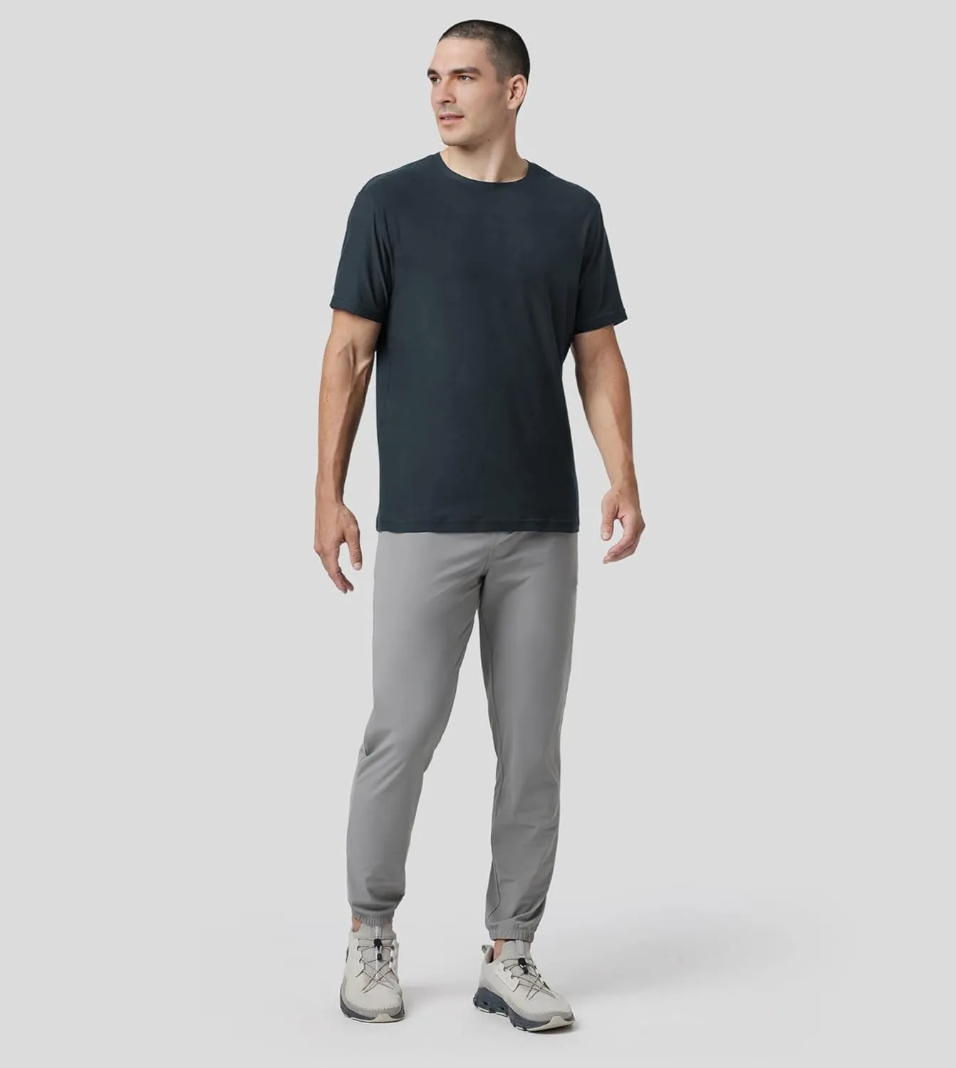 Velou Men's T-Shirts Ultra Soft Premium Short Sleeve Workout Shirts for Men Casual Crew Neck Summer Basic Gym Athletic Shirts