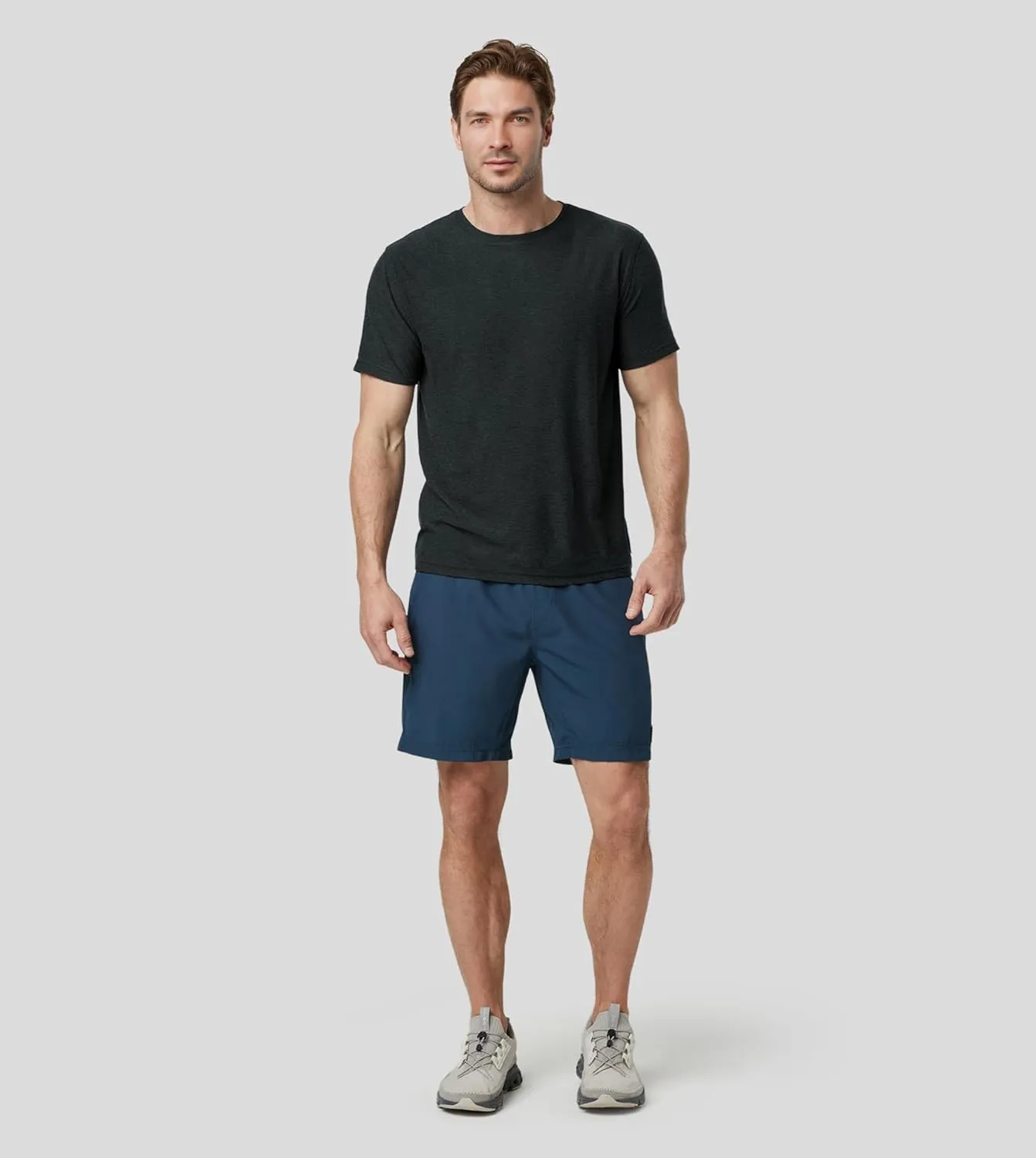Velou Men's T-Shirts Ultra Soft Premium Short Sleeve Workout Shirts for Men Casual Crew Neck Summer Basic Gym Athletic Shirts