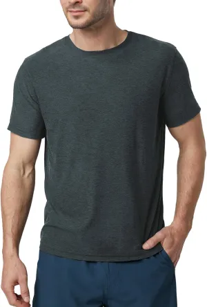 Velou Men's T-Shirts Ultra Soft Premium Short Sleeve Workout Shirts for Men Casual Crew Neck Summer Basic Gym Athletic Shirts