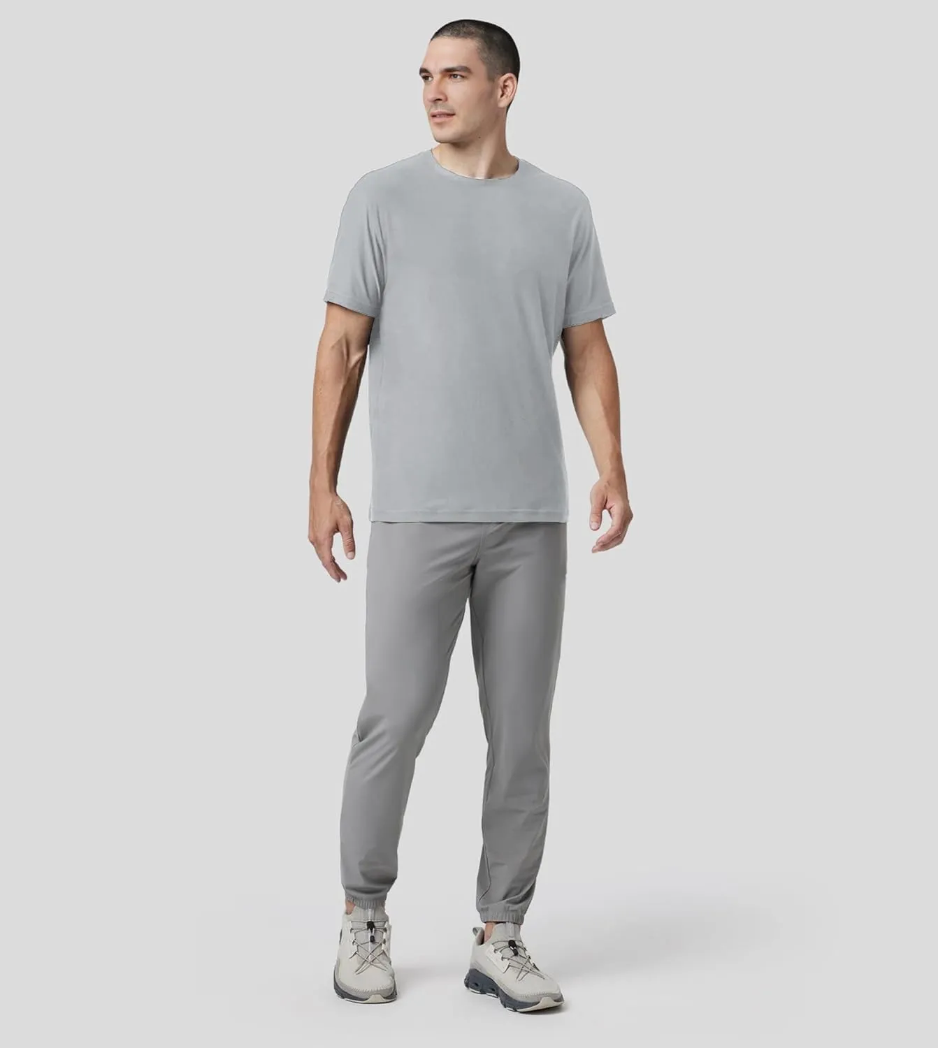 Velou Men's T-Shirts Ultra Soft Premium Short Sleeve Workout Shirts for Men Casual Crew Neck Summer Basic Gym Athletic Shirts