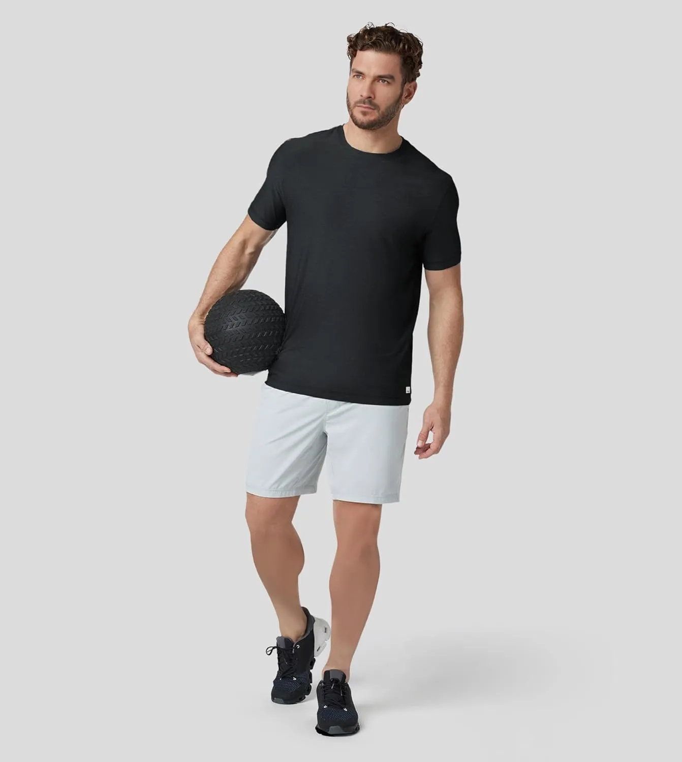 Velou Men's T-Shirts Ultra Soft Premium Short Sleeve Workout Shirts for Men Casual Crew Neck Summer Basic Gym Athletic Shirts