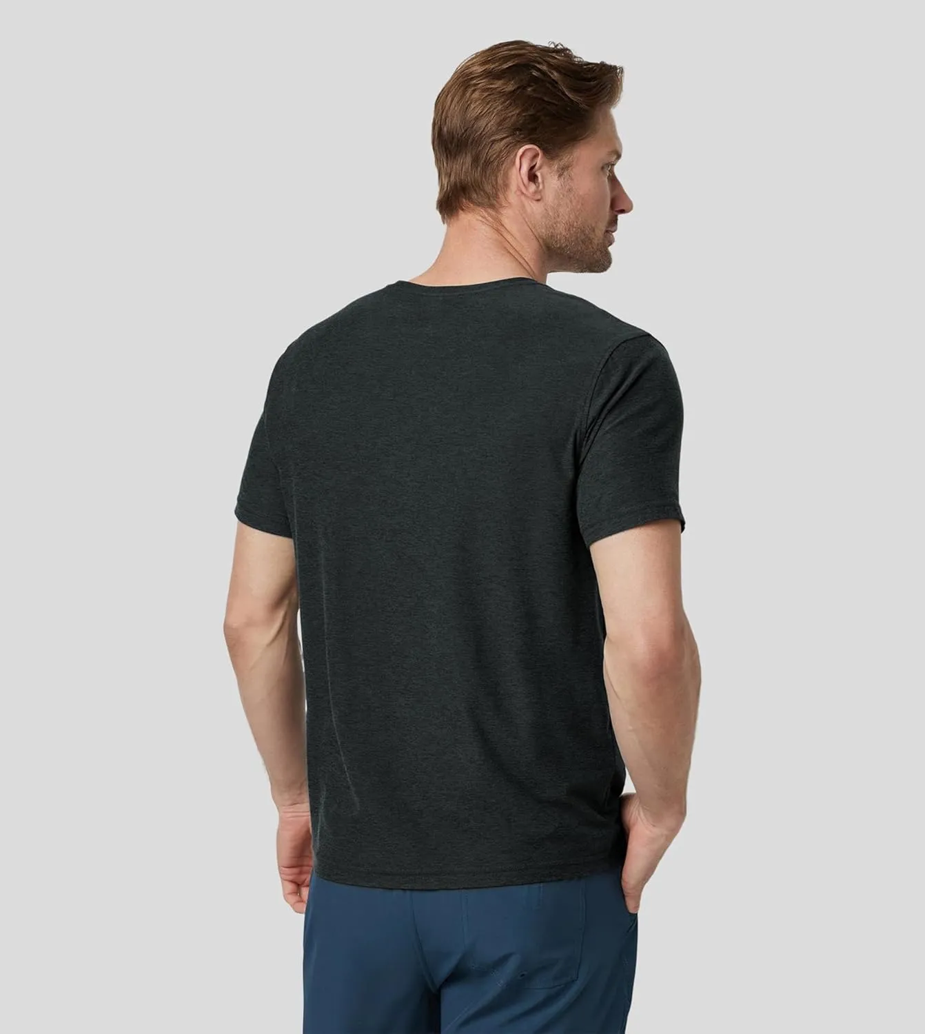 Velou Men's T-Shirts Ultra Soft Premium Short Sleeve Workout Shirts for Men Casual Crew Neck Summer Basic Gym Athletic Shirts