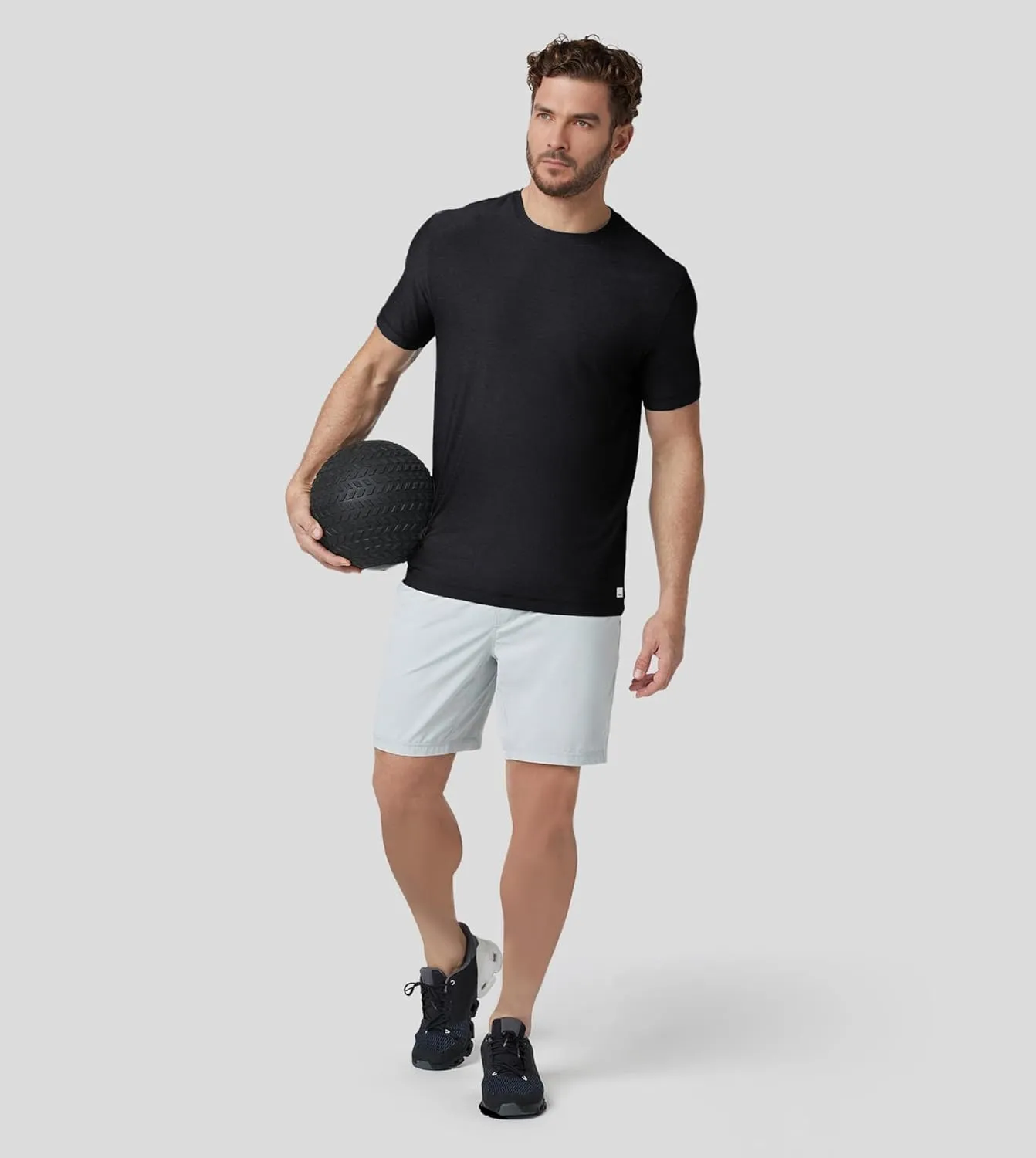 Velou Men's T-Shirts Ultra Soft Premium Short Sleeve Workout Shirts for Men Casual Crew Neck Summer Basic Gym Athletic Shirts