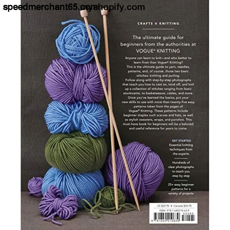 Vogue Knitting The Learn-to-Knit Book [Flexibound] Vogue Knitting magazine